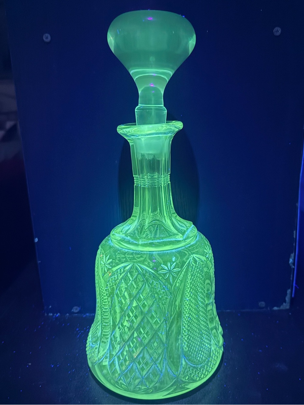 EAPG 1896 TARENTUM CLEAR PRESSED GLASS HARVARD YARD WINE/LIQUOR DECANTER W PONTI